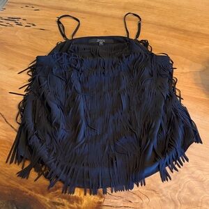 Guess Black Fringe Camisole